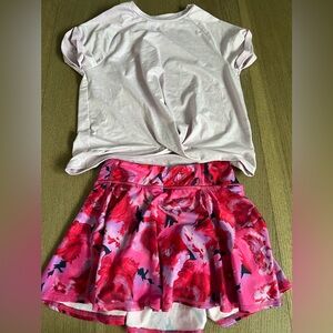 All in Motion Vibrant Floral Skirt and Top Set